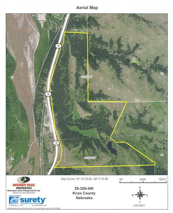 252.93 Acres of Land for sale in knox County, Nebraska