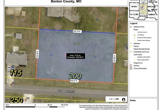 0.6 Acres of Land for Sale in benton County Missouri