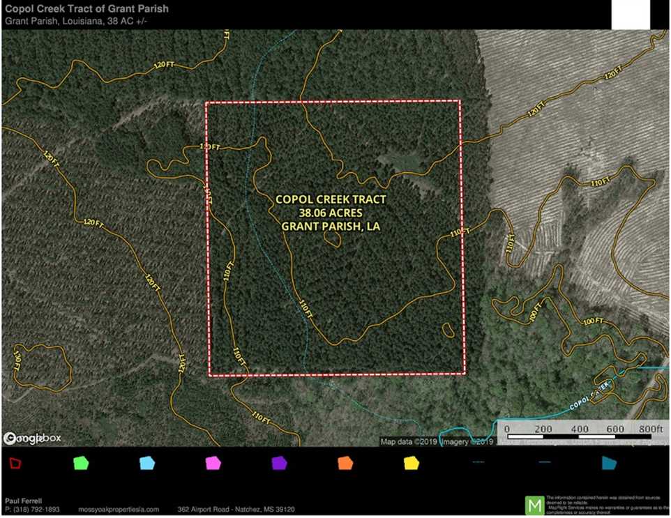 38.06 Acres of Recreational land for sale in Colfax, grant County, Louisiana