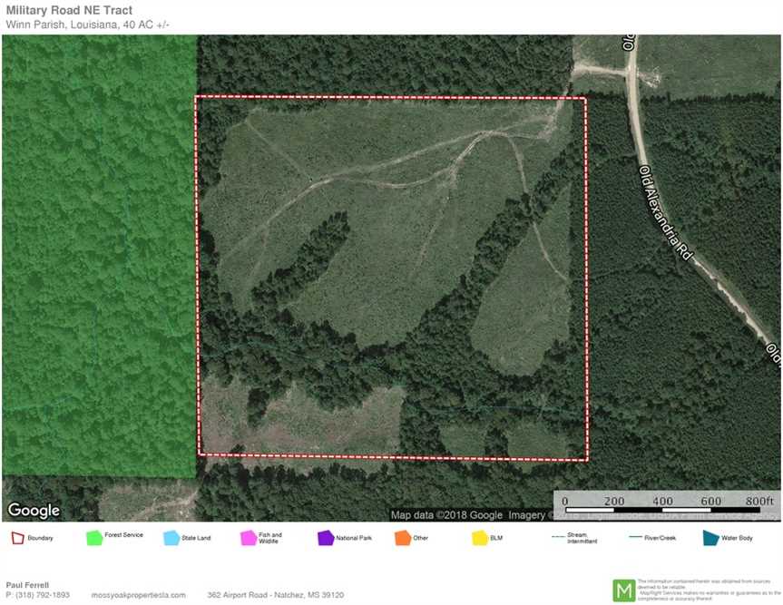 Military Road NE Tract, Winn Parish, 40 Acres +/- Real estate listing