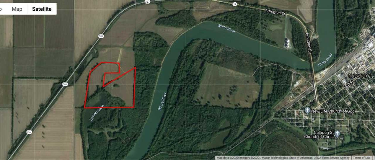 75 Acres of Recreational land for sale in Newport, jackson County, Arkansas