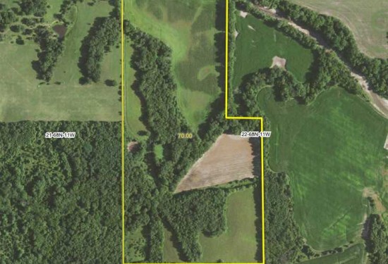 70 Acres of Land for Sale in van buren County Iowa