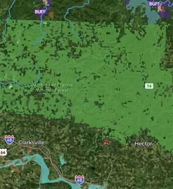 8 Acres of Land for Sale in pope County Arkansas