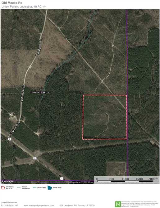 Old Meeks Road Tract, Union Parish, 40 Acres +/- Real estate listing