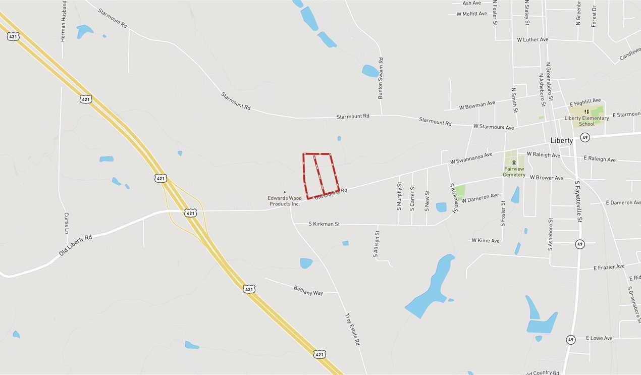 10 Acres of Commercial land for sale in Liberty, randolph County, North Carolina