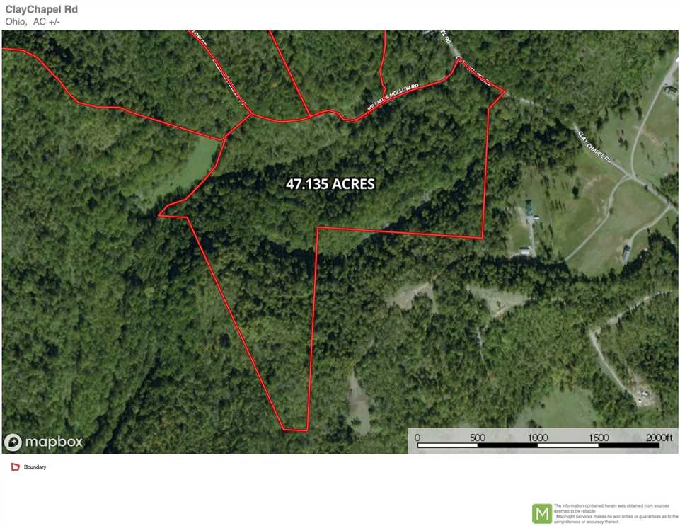 Williams Hollow - 47 acres - Gallia County Real estate listing