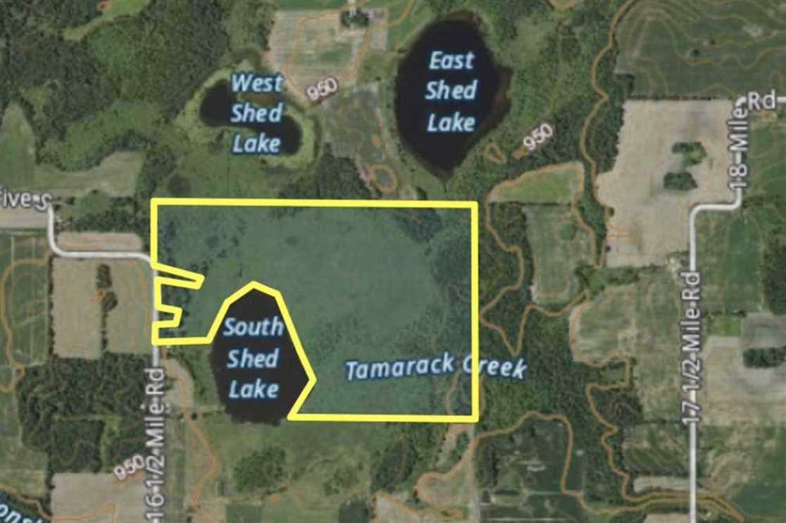 192 Acres of Recreational land for sale in Tekonsha, calhoun County, Michigan