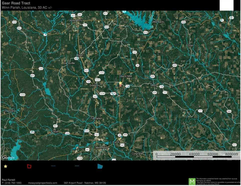 33.32 Acres of Land for sale in winn County, Louisiana