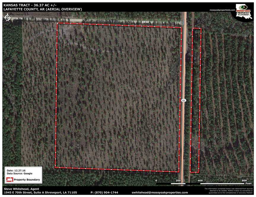 36.37 Acres of Residential land for sale in Stamps, lafayette County, Arkansas