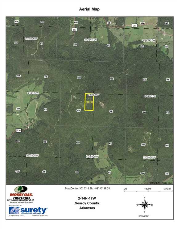 20 Acres of Land for sale in searcy County, Arkansas
