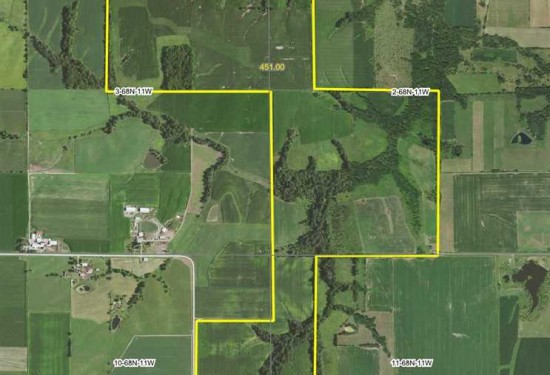 451 Acres of Land for Sale in van buren County Iowa