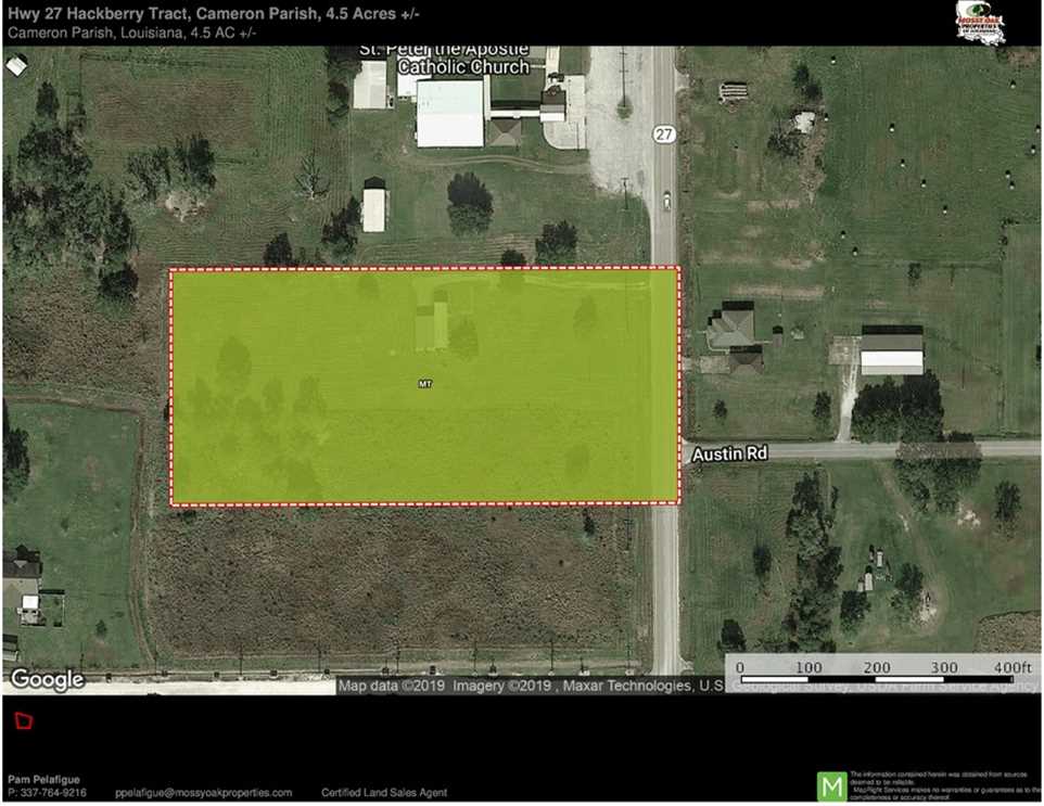 4.5 Acres of Land for sale in cameron County, Louisiana